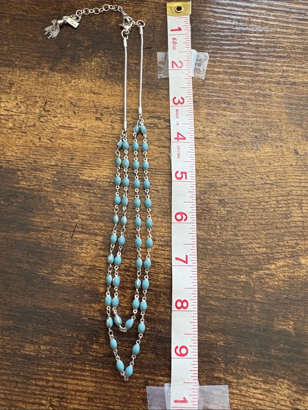 Merona Pin and Simply Vera Blue Double Strand Beaded Necklace